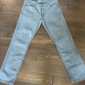Levi's Gray Straight Jeans Classic Style